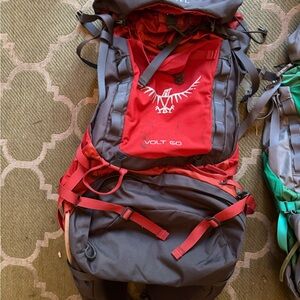 OSPREY Red and Gray Backpack